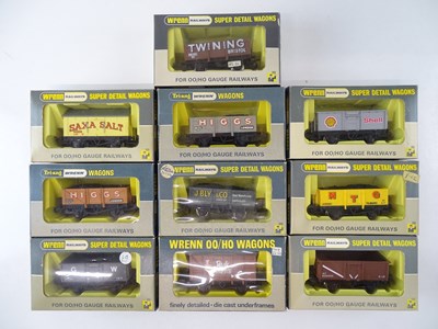 Lot 423 - A mixed group of WRENN OO gauge wagons - VG in...