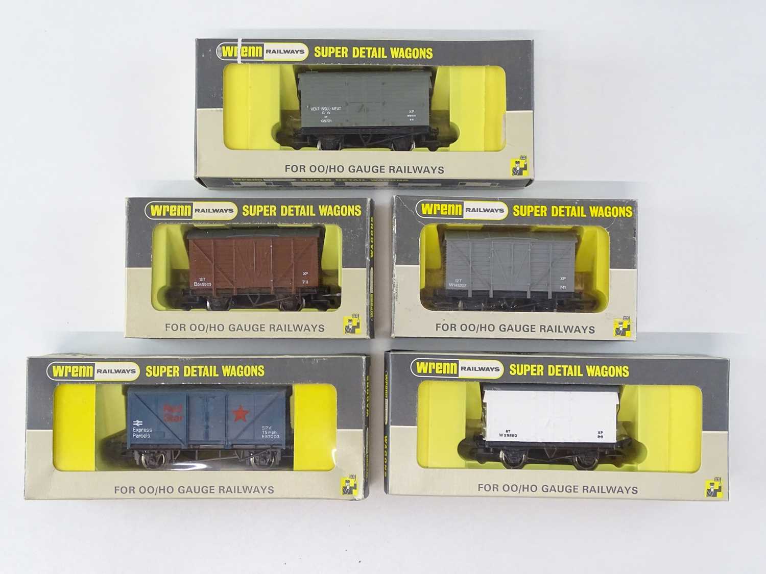 Lot 450 - A group of WRENN OO Gauge rarer wagons to...