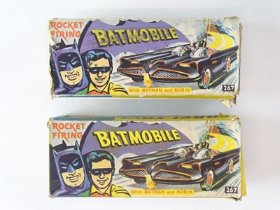 Lot 50 - A pair of CORGI 267 Batmobiles - both original...