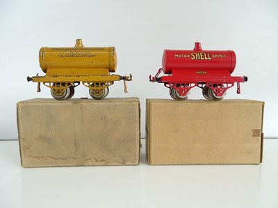 Lot 519 - A pair of early HORNBY SERIES O Gauge petrol...