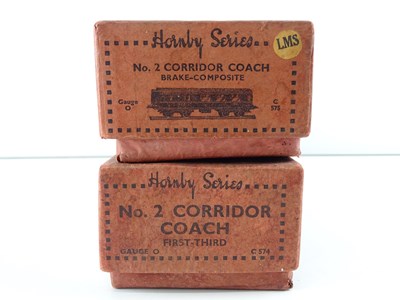 Lot 525 - A group of HORNBY SERIES O Gauge pre-war No.2...