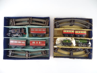 Lot 530 - A pair of HORNBY O Gauge clockwork passenger...