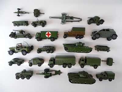Lot 63 - A group of unboxed DINKY Military vehicles -...