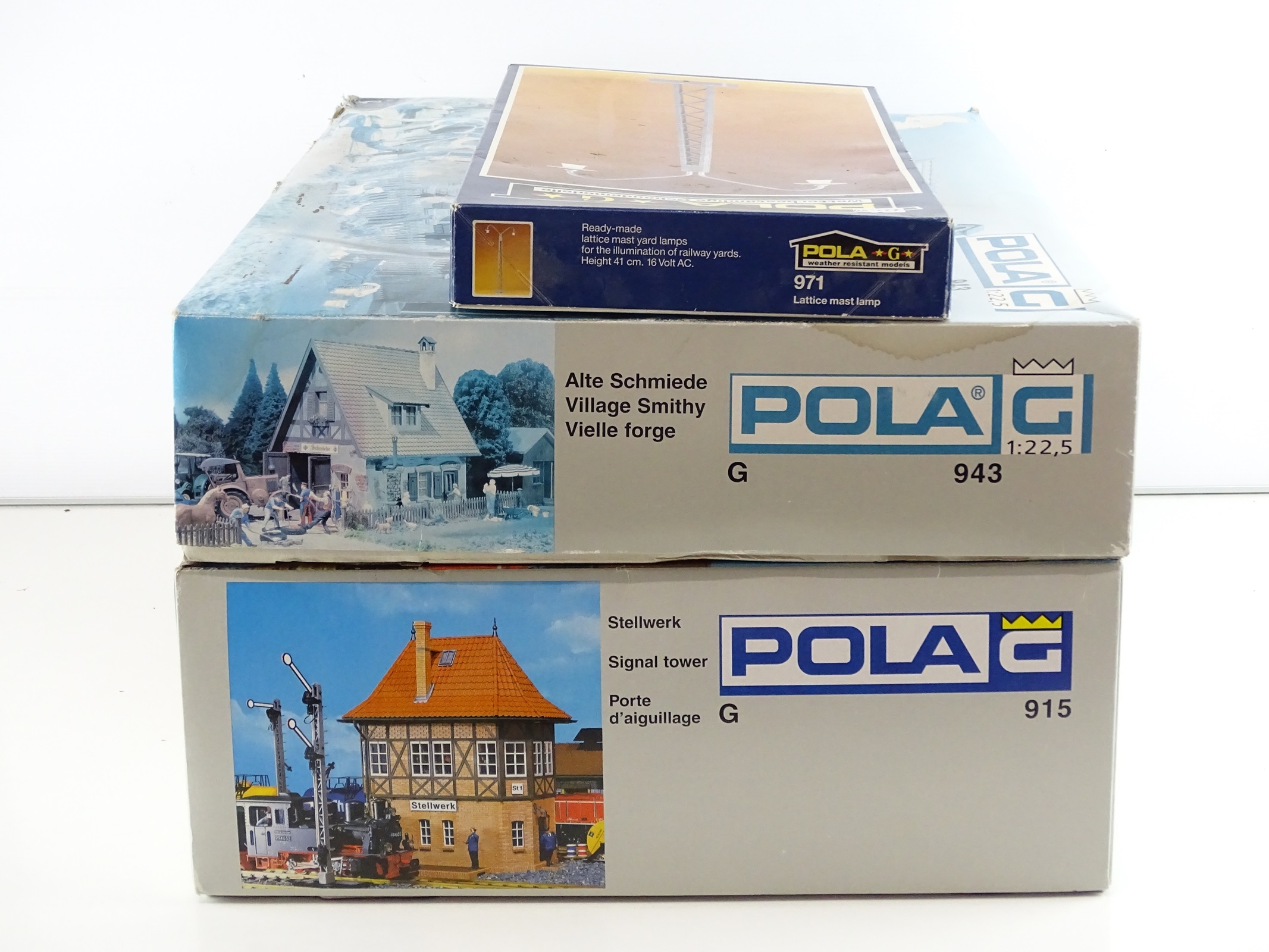 Lot 562 A group of POLA G gauge kits and accessory