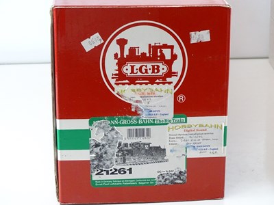 Lot 566 - An LGB G Scale 21261 BR99.4 class steam...