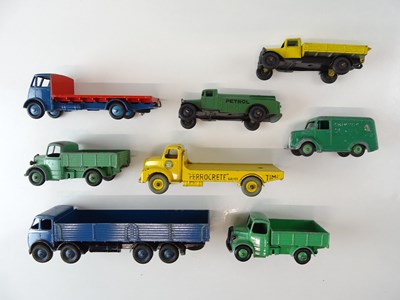 Lot 72 - A group of unboxed DINKY vans and lorries -...