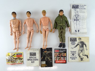 Lot 101 - A group of 1970s ACTION MEN (one with clothes)...