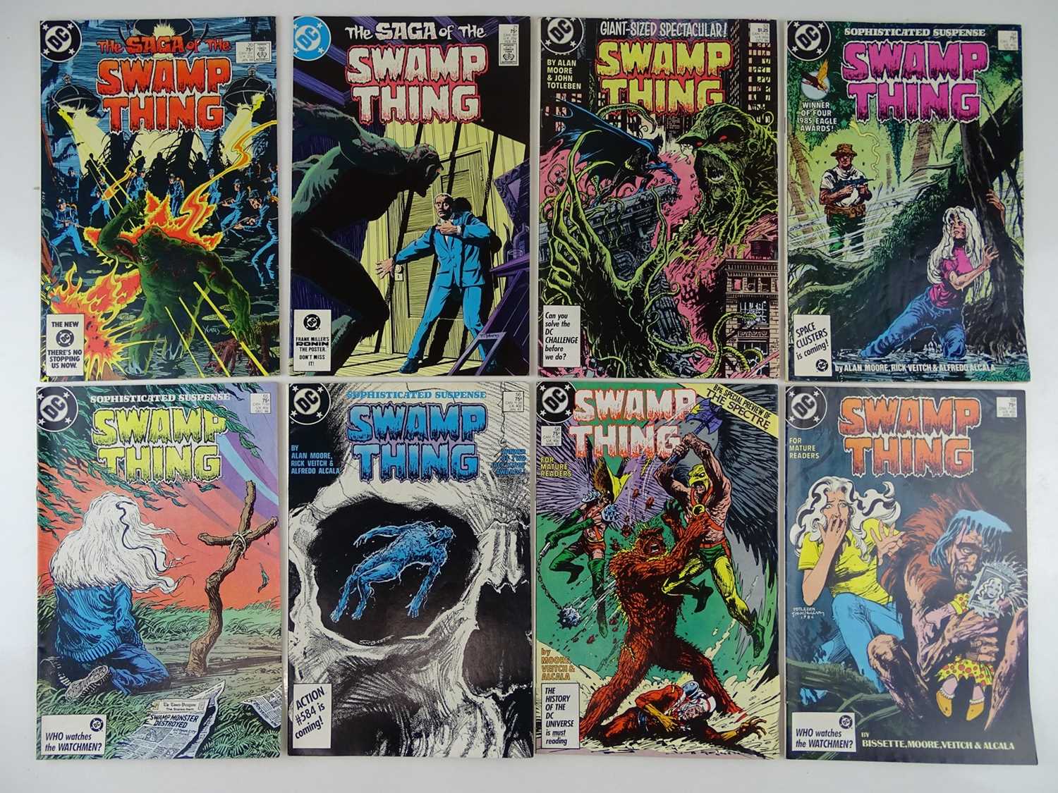 Lot 100 - SWAMP THING #20, 21, 53, 54, 55, 56, 58, 59 -...