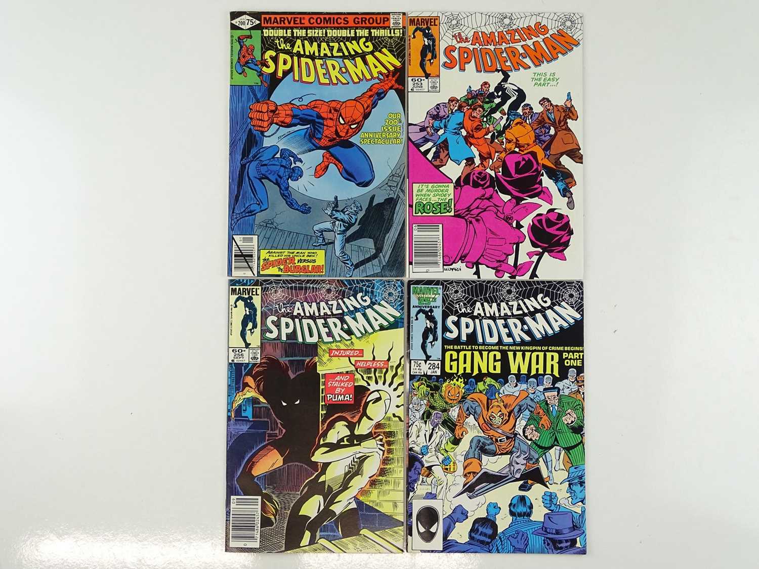 Lot 223 - AMAZING SPIDER-MAN #200, 253, 256, 284 - (4 in...