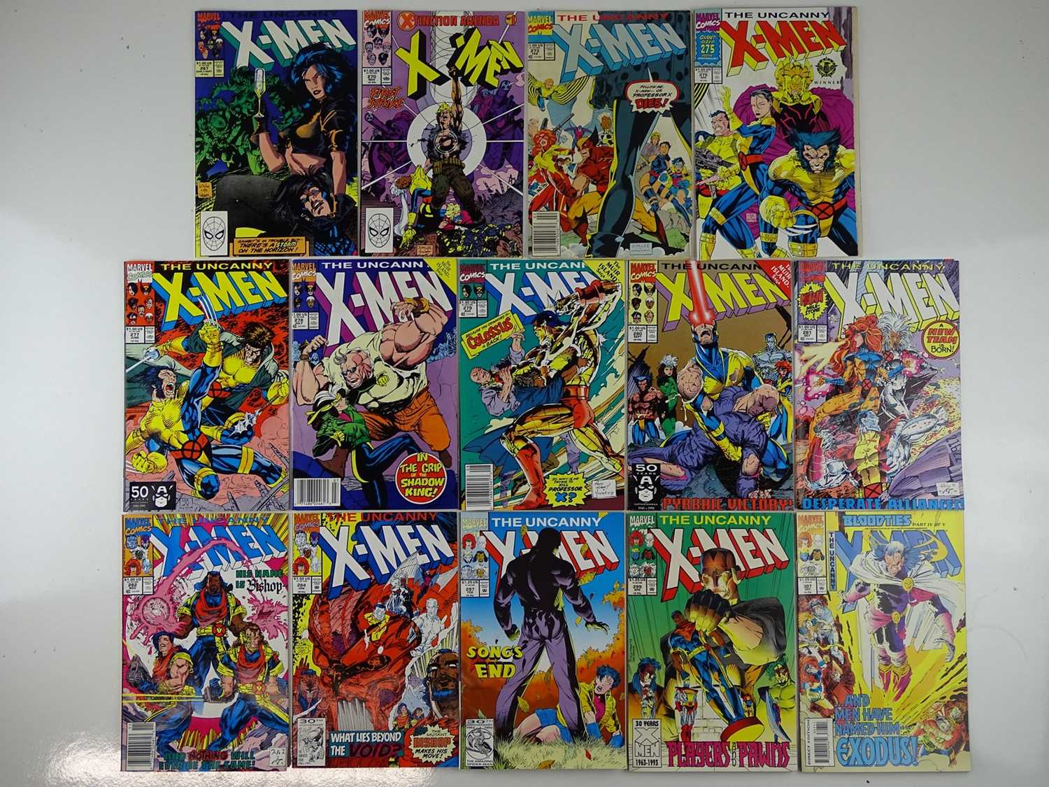 Lot 240 - UNCANNY X-MEN #267, 270, 273, 275, 277, 278,...