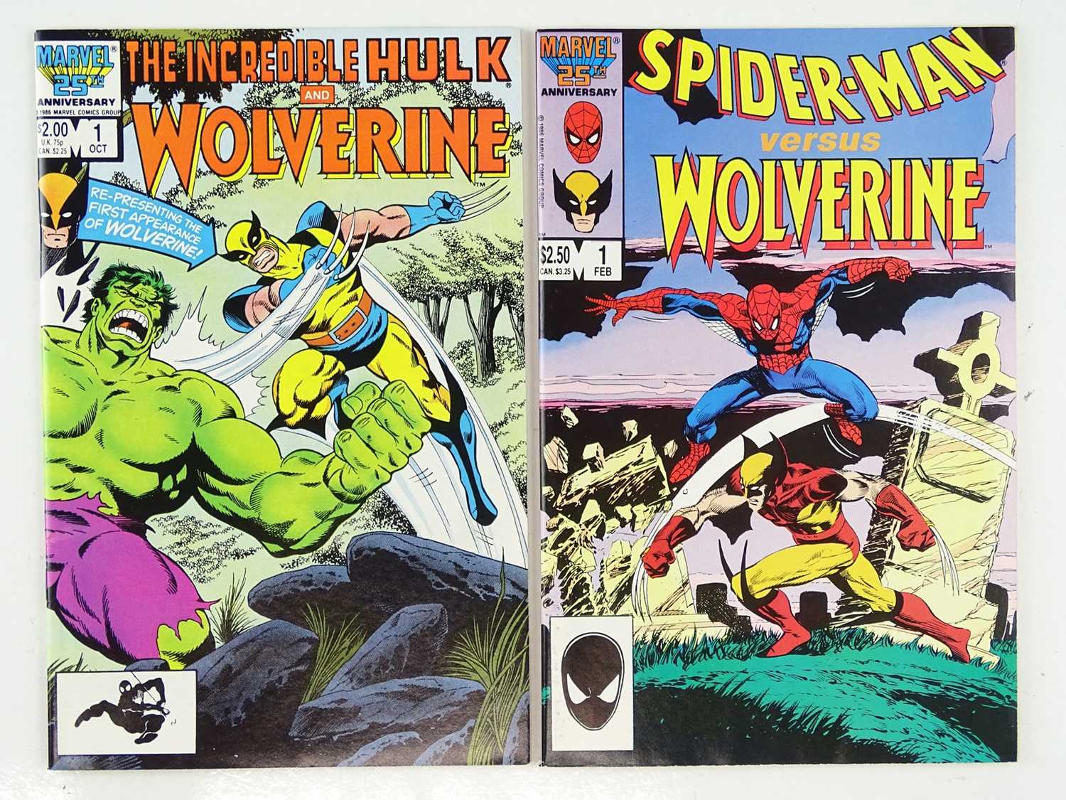 Lot 192 - SPIDER-MAN VERSUS WOLVERINE #1 & INCREDIBLE...