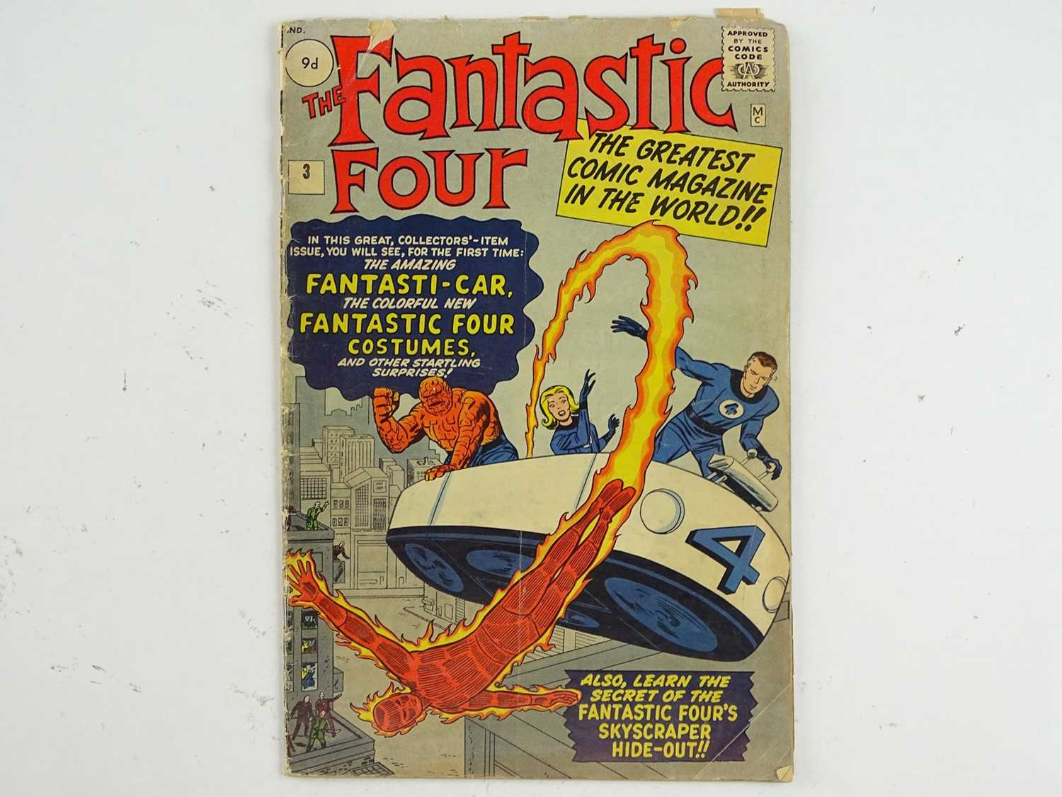 Lot 15 - FANTASTIC FOUR #3 (1962 - MARVEL - UK Price...