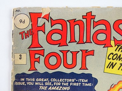 Lot 15 - FANTASTIC FOUR #3 (1962 - MARVEL - UK Price...