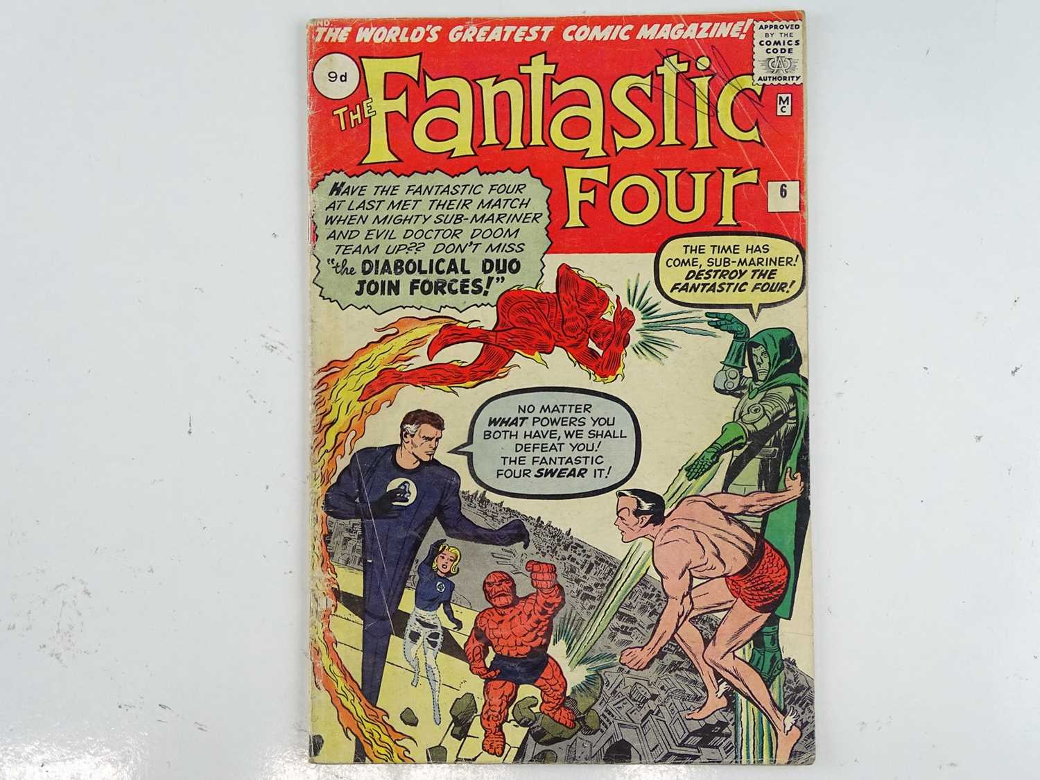 Lot 16 - FANTASTIC FOUR #6 (1962 - MARVEL - UK Price...