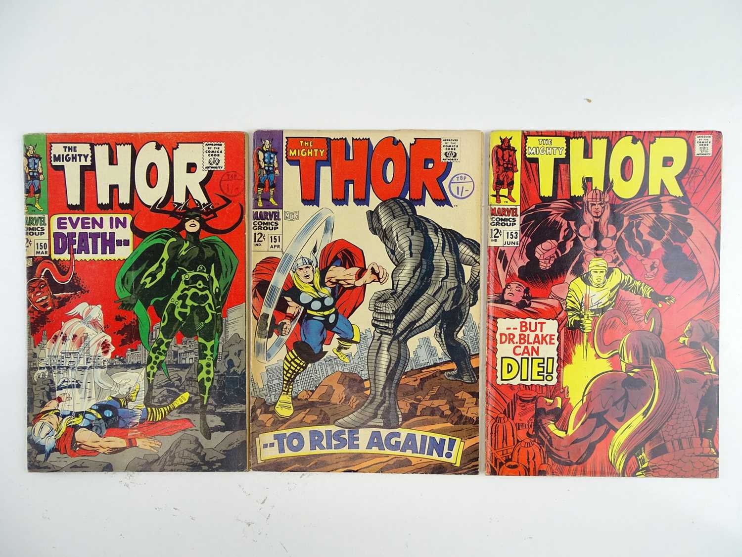 Lot 34 - THOR #150, 151 & 153 - (3 in Lot) - (1967 -...