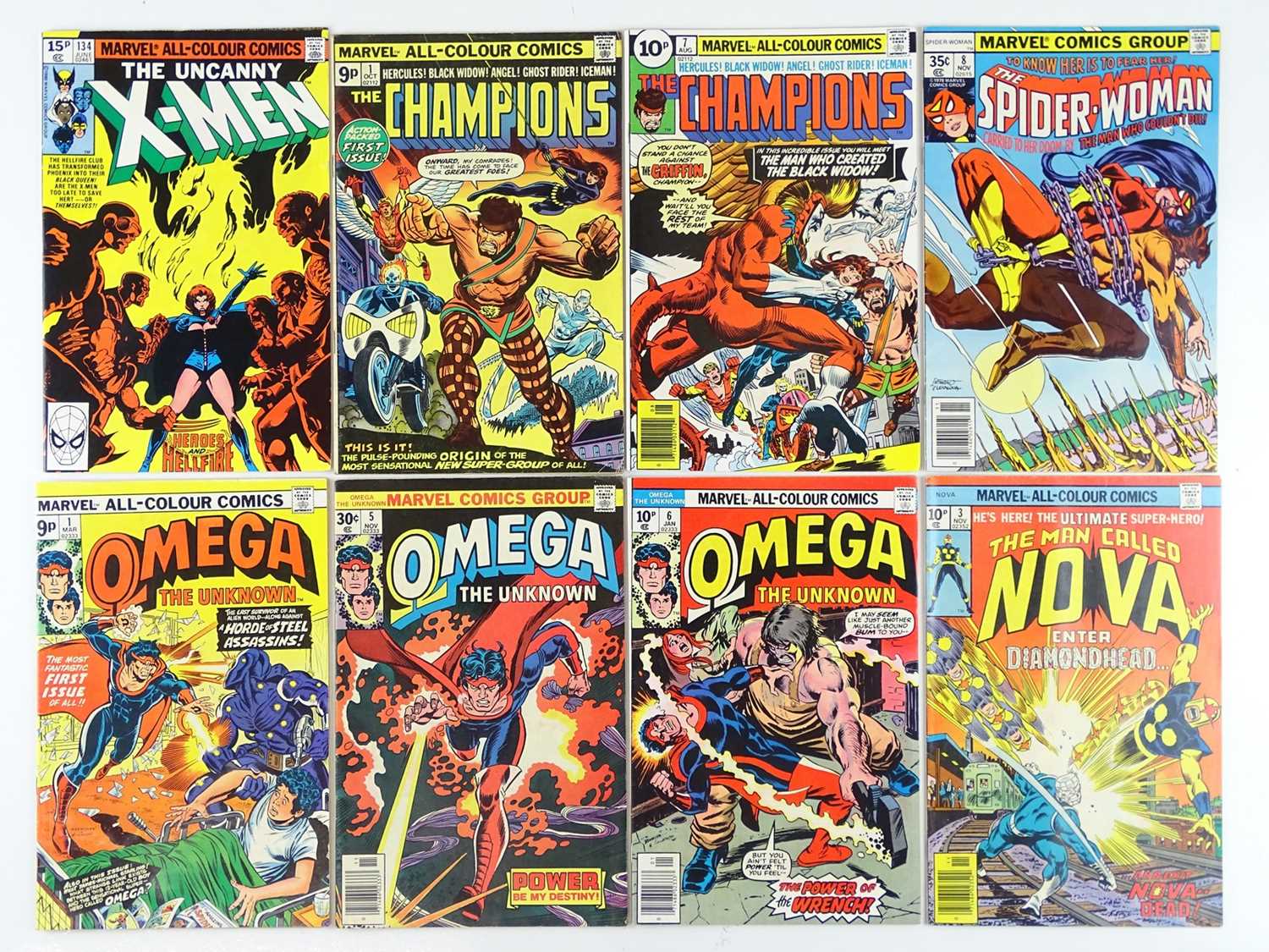 Lot 39 - X-MEN, CHAMPIONS, SPIDER-WOMAN, OMEGA THE...
