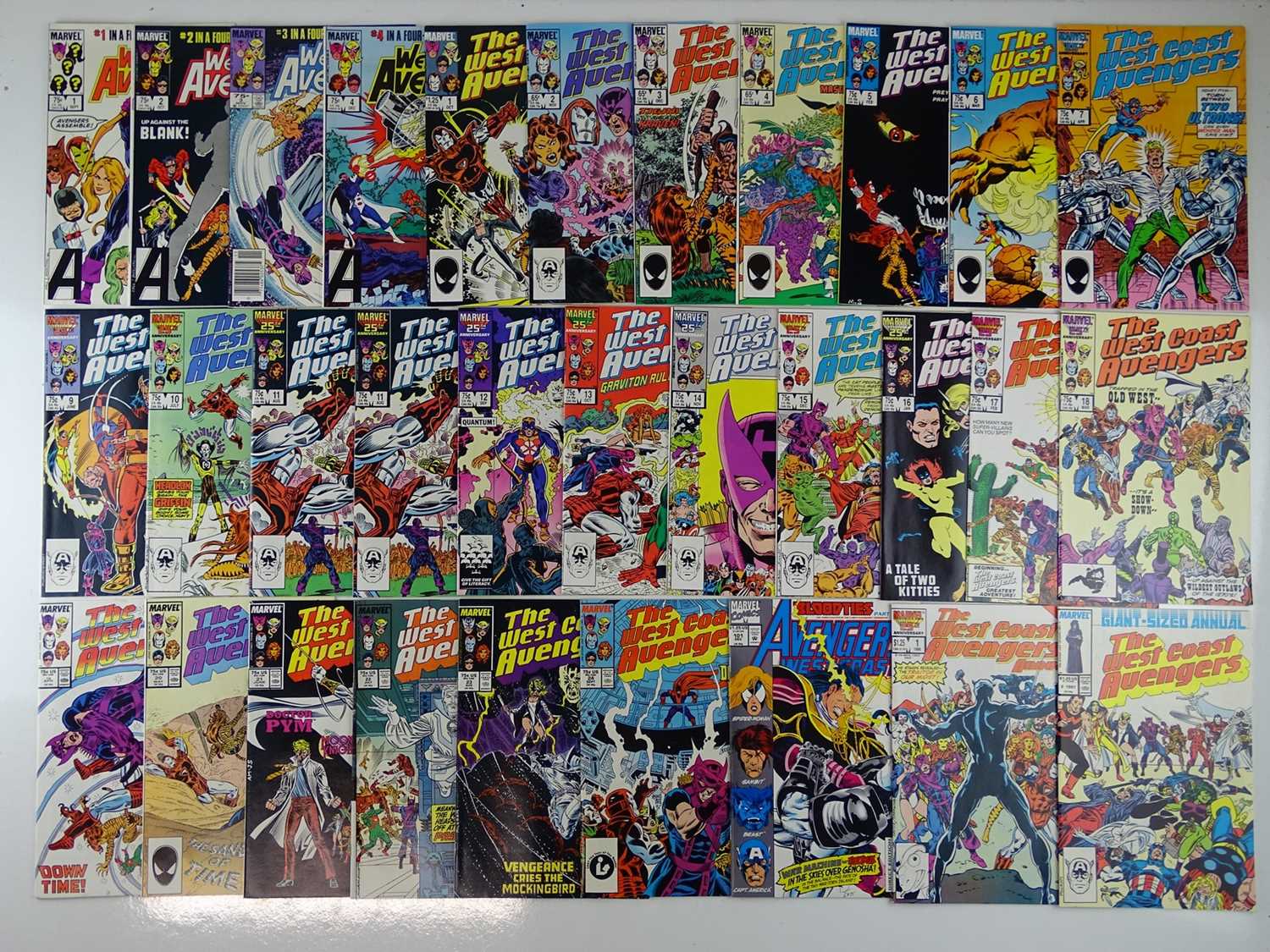 Lot 148 - WEST COAST AVENGERS LOT - (31 in Lot) -...