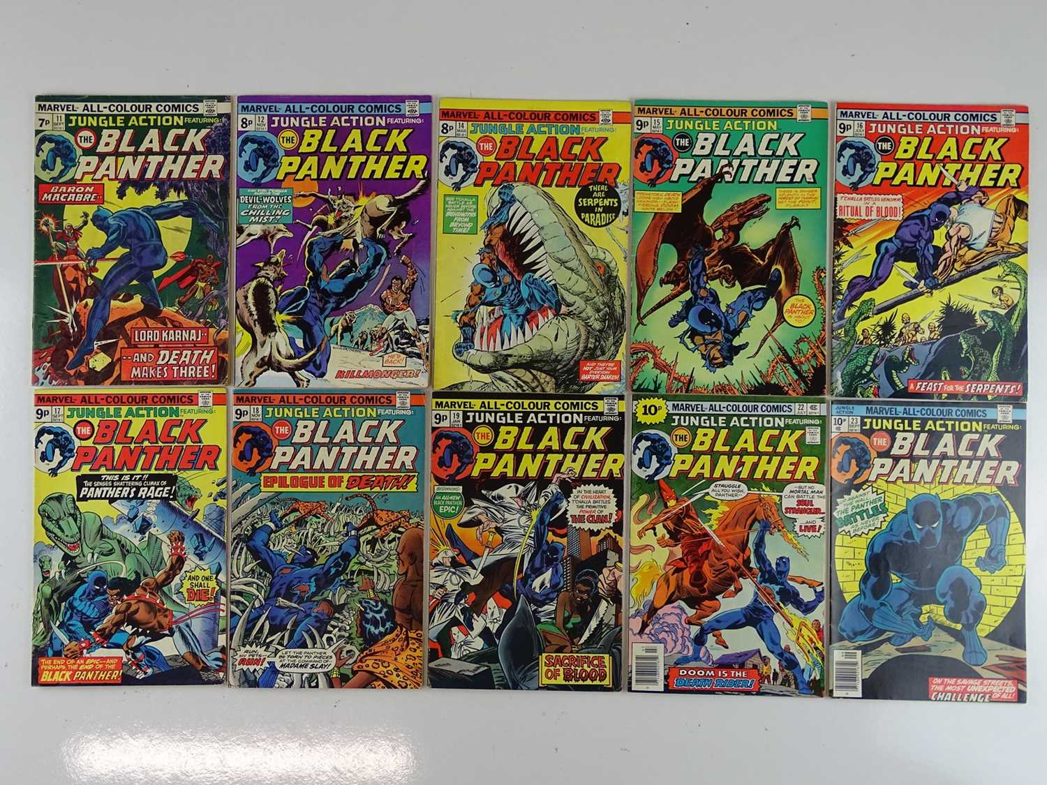 Lot 272 - JUNGLE ACTION: BLACK PANTHER #11, 12, 14, 15,...